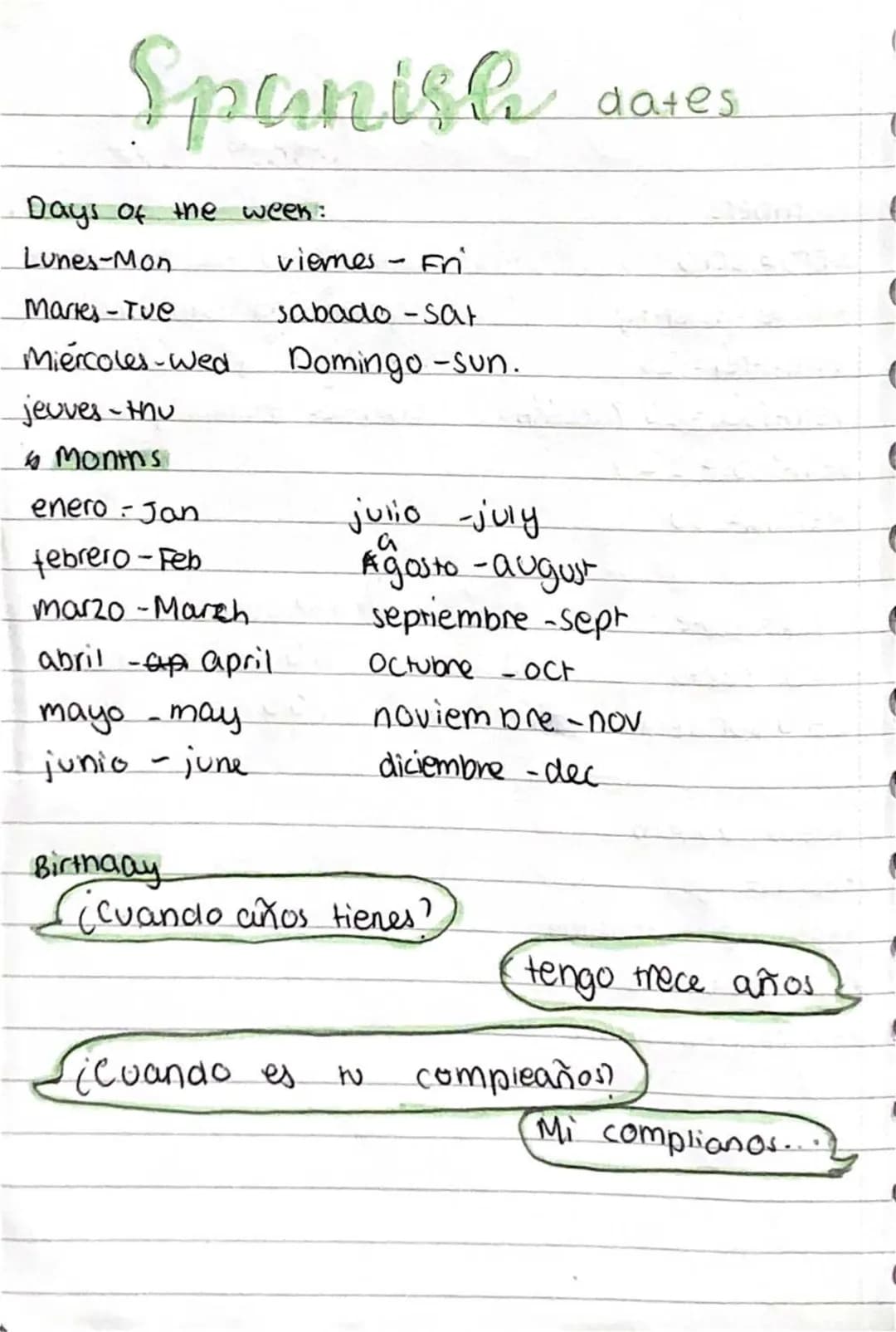 Learn Days and Months in Spanish and How to Say Your Birthday!