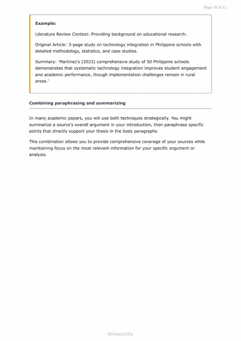 Academic Writing Conventions: Paraphrasing and Summarizing
Master paraphrasing and summarizing for academic writing
success
What You Will Le