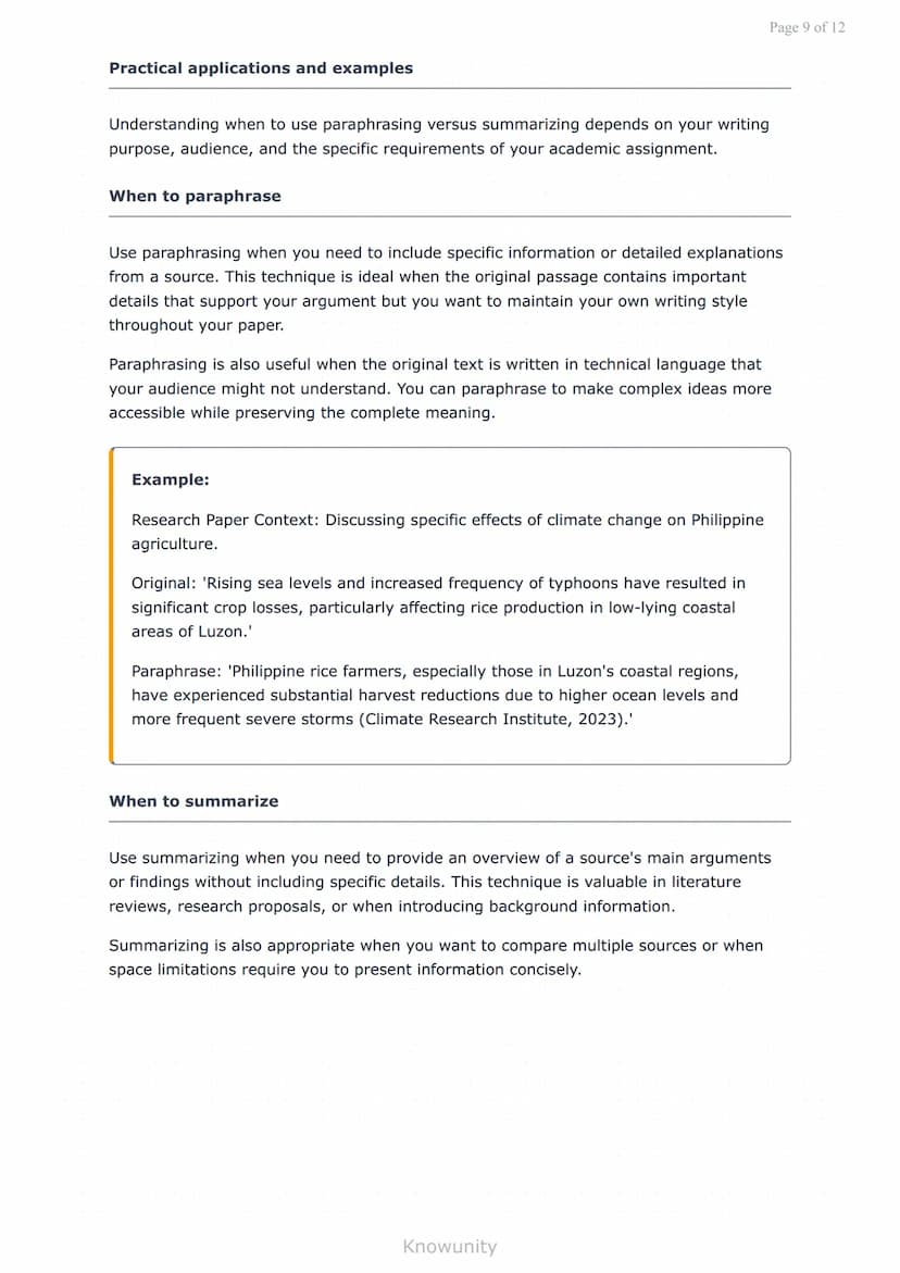Academic Writing Conventions: Paraphrasing and Summarizing
Master paraphrasing and summarizing for academic writing
success
What You Will Le