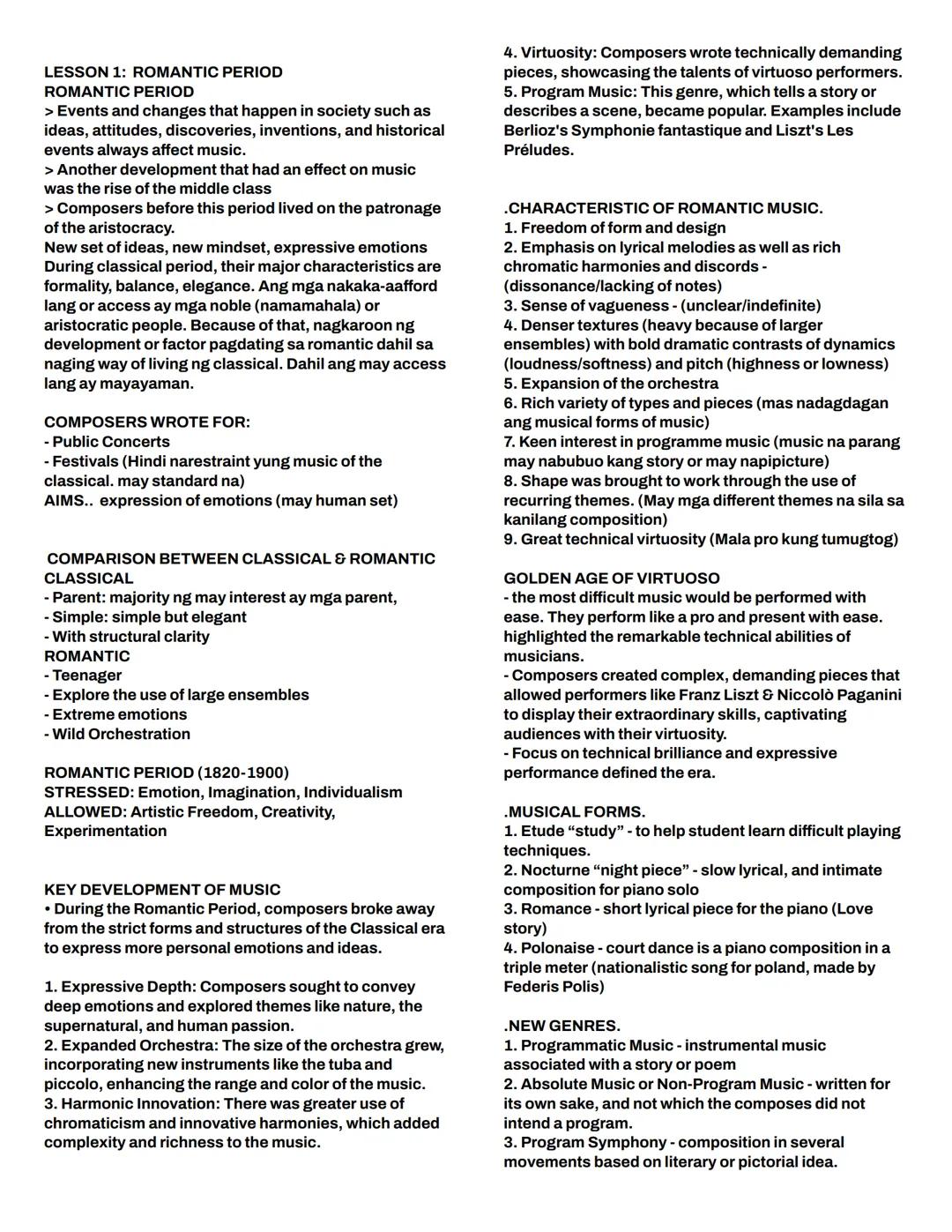 LESSON 1: ROMANTIC PERIOD
ROMANTIC PERIOD
> Events and changes that happen in society such as
ideas, attitudes, discoveries, inventions, and
