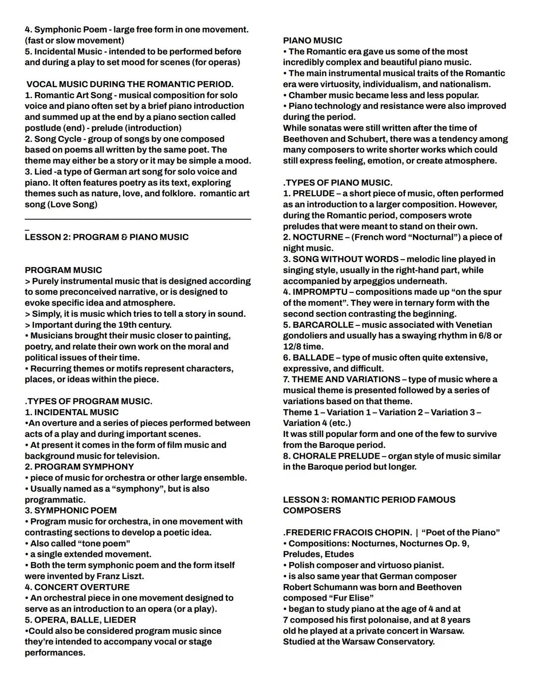 LESSON 1: ROMANTIC PERIOD
ROMANTIC PERIOD
> Events and changes that happen in society such as
ideas, attitudes, discoveries, inventions, and