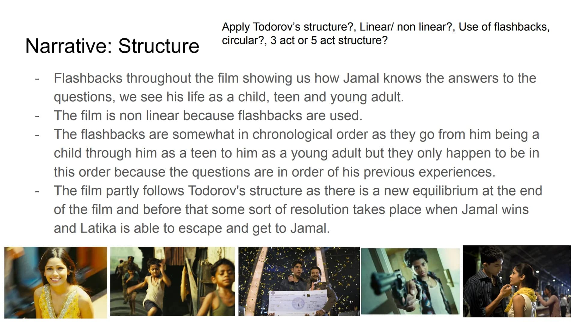 Slumdog Millionaire
Fact-File by Remy Director, release date, awards, screenwriter, based on?, casting?,
ATTURS (TNJ
tbs
U
Production Contex