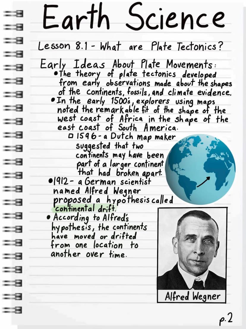 
<p>The theory of plate tectonics is a concept that explains the movement, formation, and interactions of Earth's lithospheric plates. These