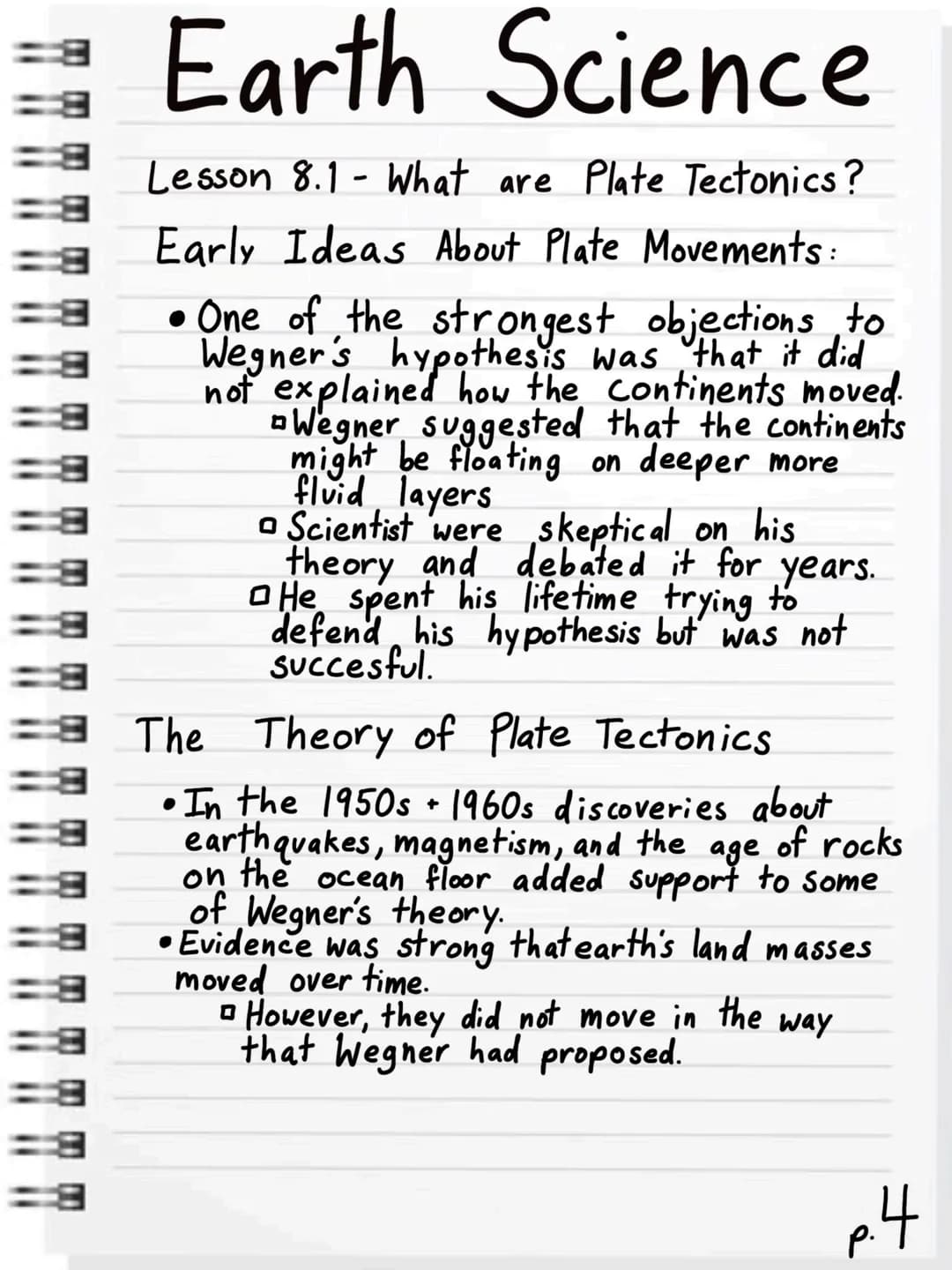 
<p>The theory of plate tectonics is a concept that explains the movement, formation, and interactions of Earth's lithospheric plates. These