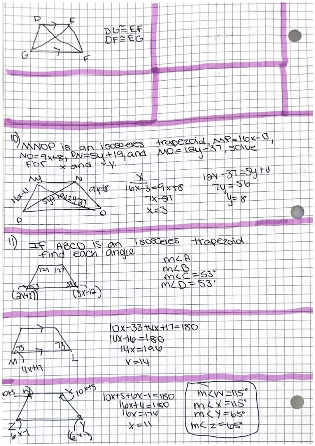 # Trapezoids

trapezoid Notes

trapezoids

*   properties of non-isosceles
    trapezoids

non-Isoscele -only one pair of opposite sides par