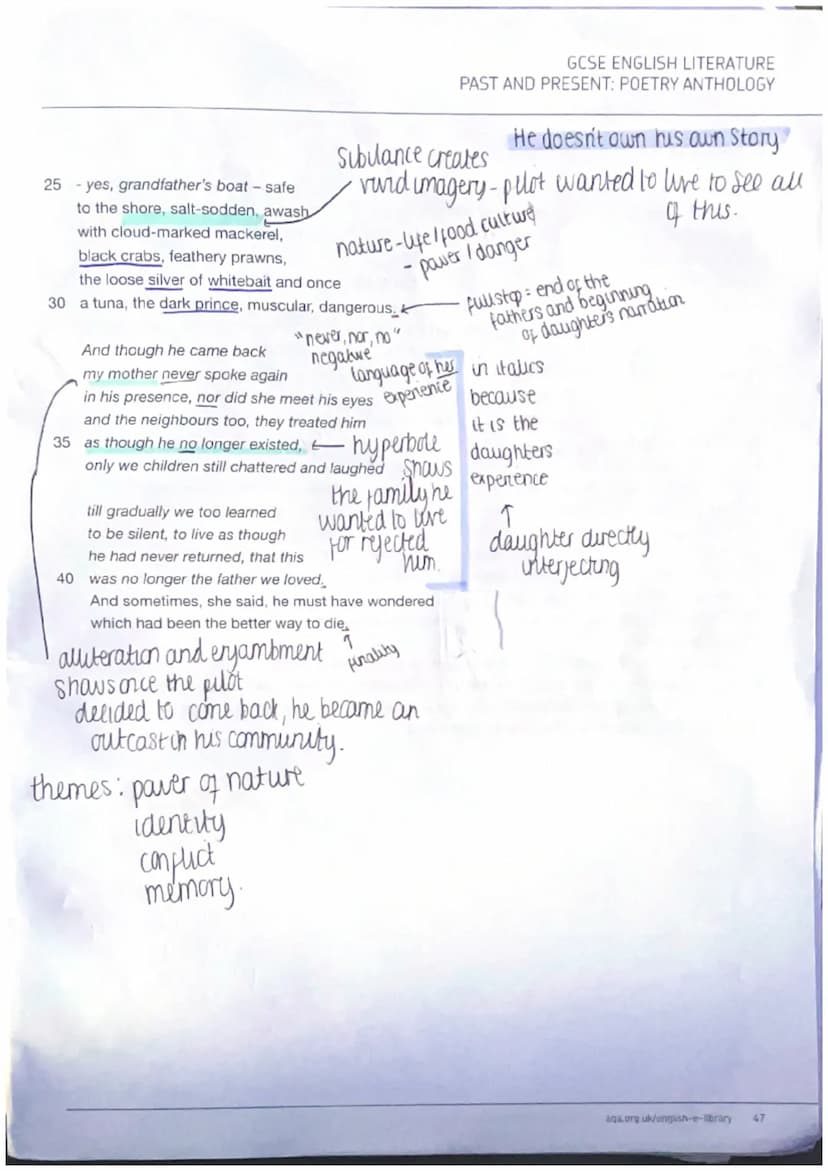 light, dark, colour
= full stops
-:
-:
Kamikaze dwine wind
1 Her father embarked at sunrise
motivation
5
tuming
point
10
no proper
Punctuang
