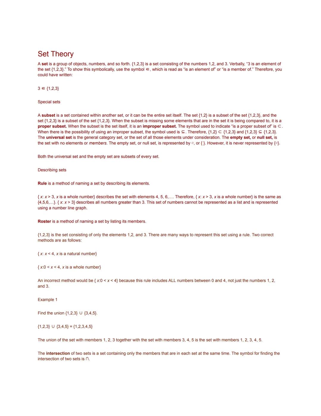 Understanding Set Theory: Basics and Concepts