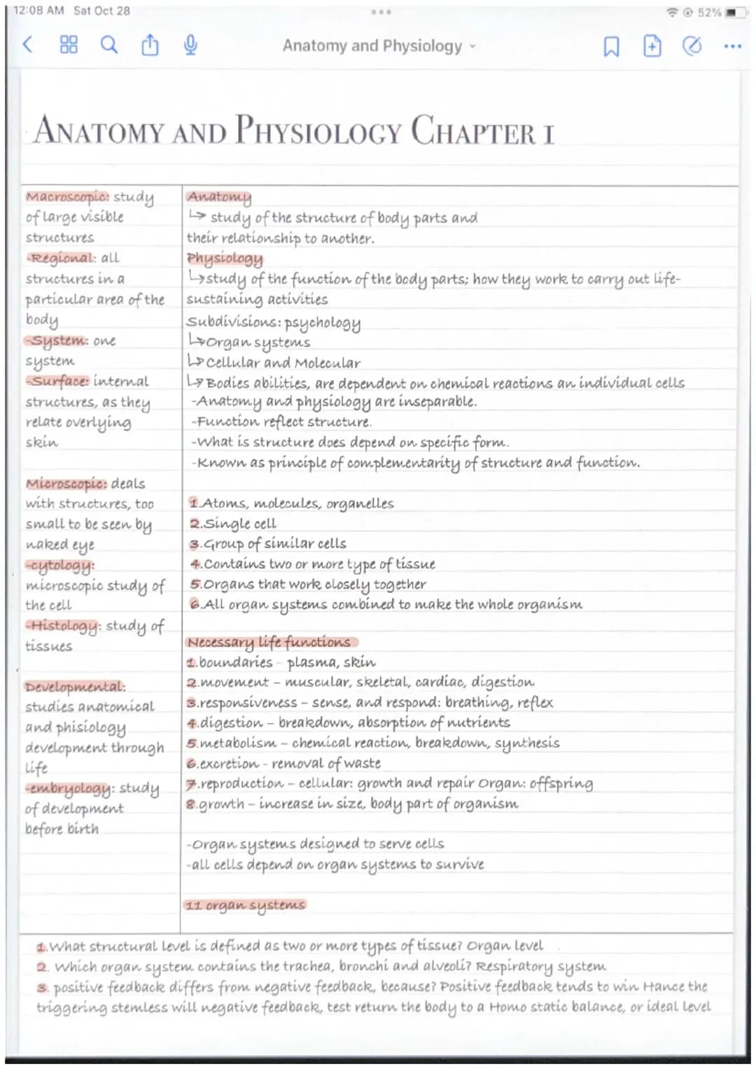Understanding Anatomy: From Gross to Microscopic and the Cool Principle of Complementarity
