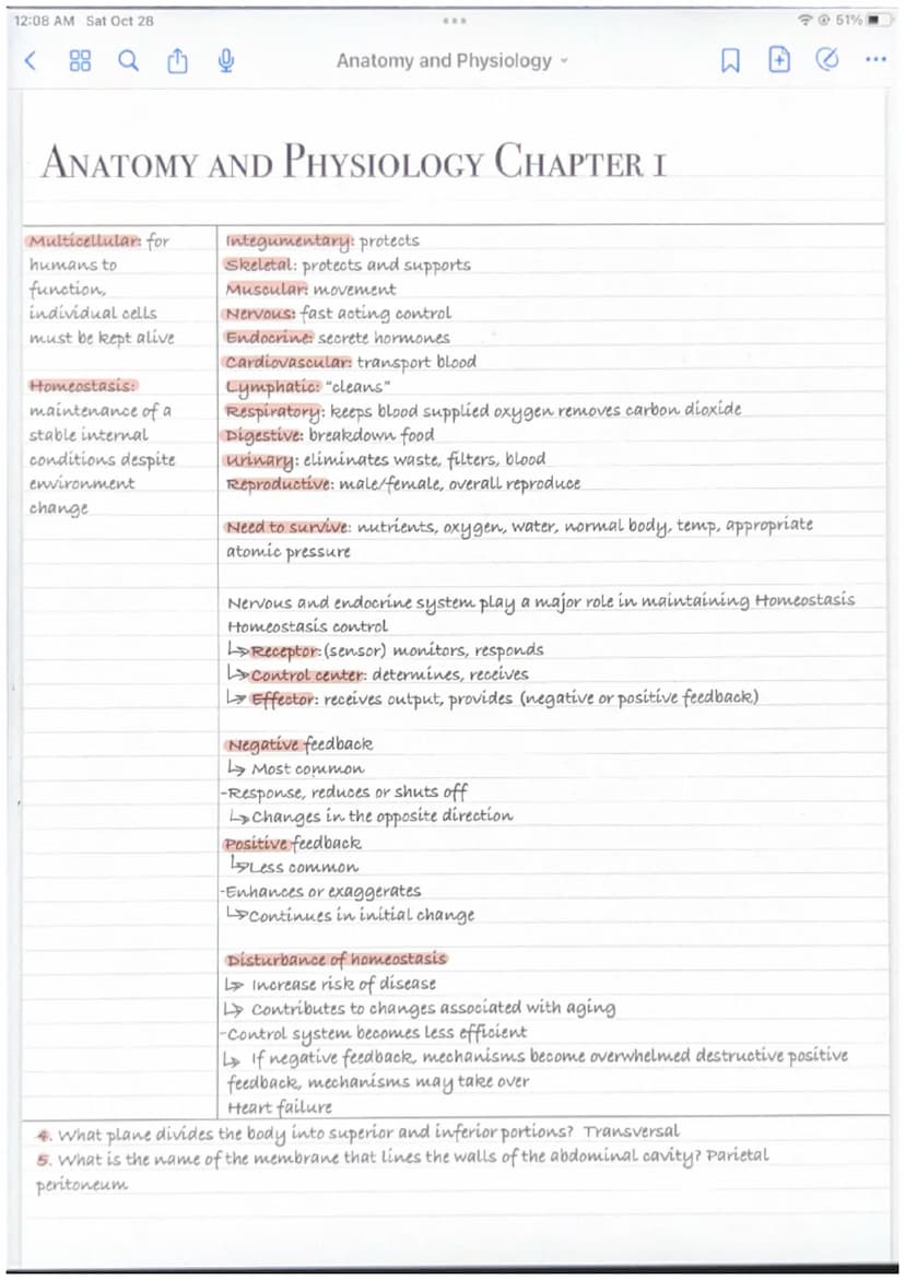 12:08 AM Sat Oct 28
ANATOMY AND PHYSIOLOGY CHAPTER I
Macroscopic: study
of large visible
structures
Regional: all
structures in a
Microscopi