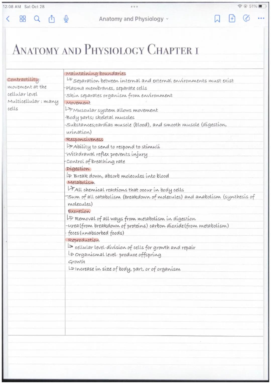 12:08 AM Sat Oct 28
ANATOMY AND PHYSIOLOGY CHAPTER I
Macroscopic: study
of large visible
structures
Regional: all
structures in a
Microscopi