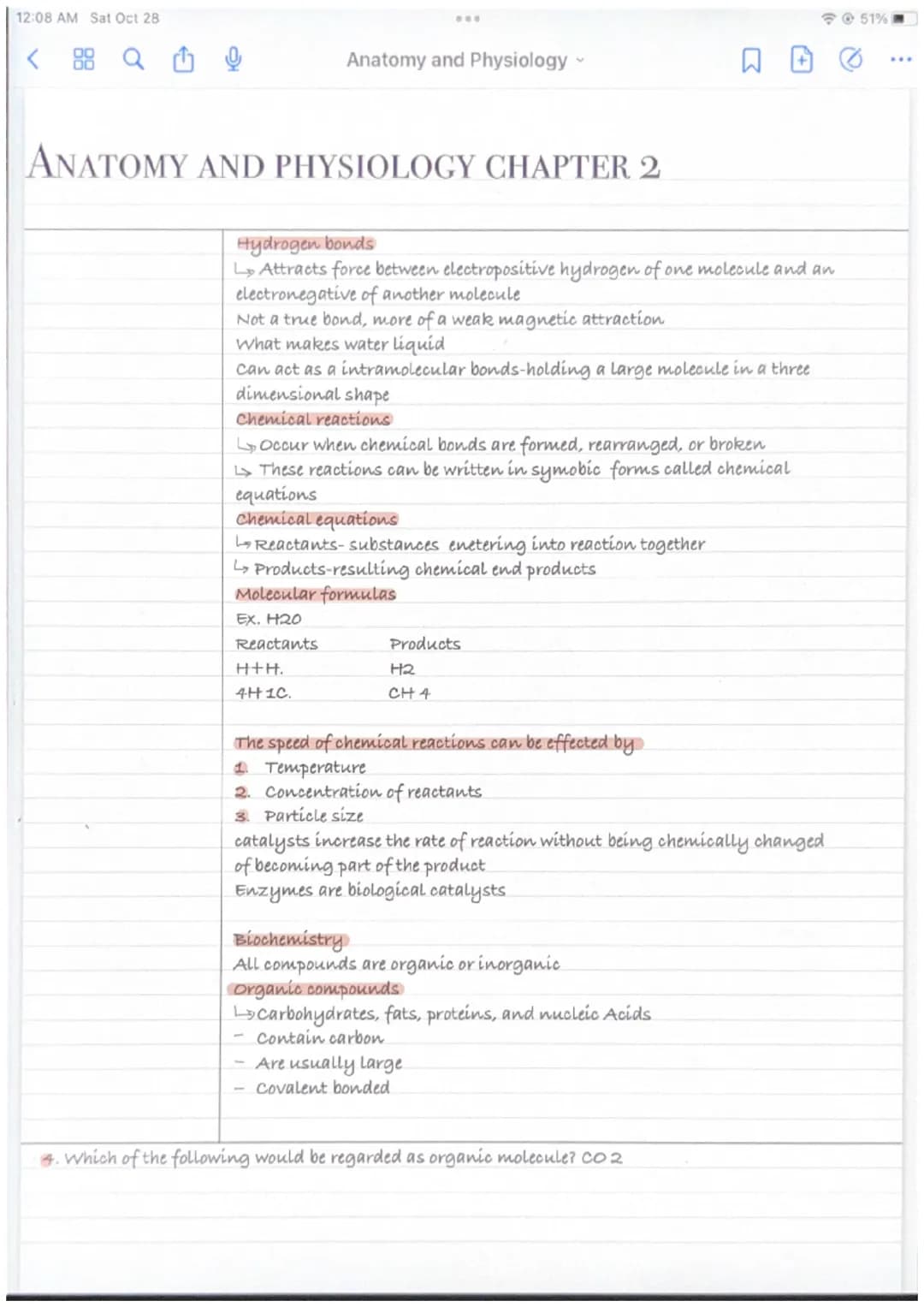 12:08 AM Sat Oct 28
ANATOMY AND PHYSIOLOGY CHAPTER I
Macroscopic: study
of large visible
structures
Regional: all
structures in a
Microscopi