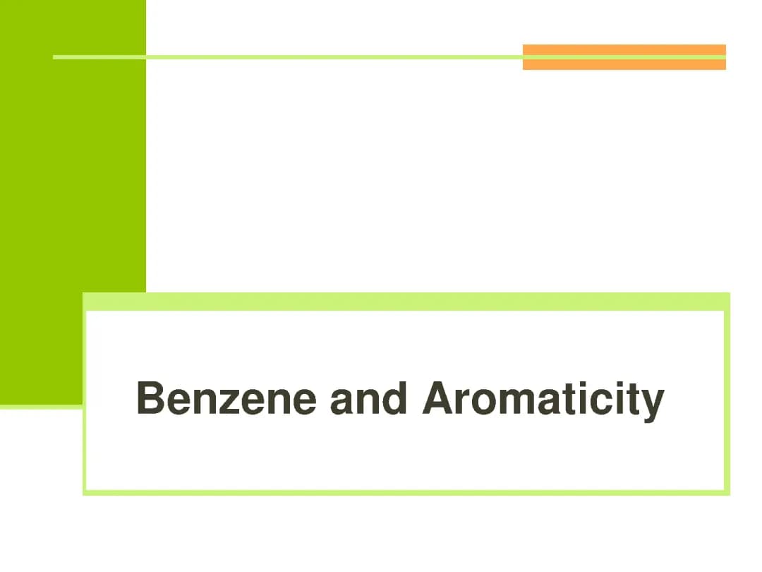 Benzene and Aromatic compounds