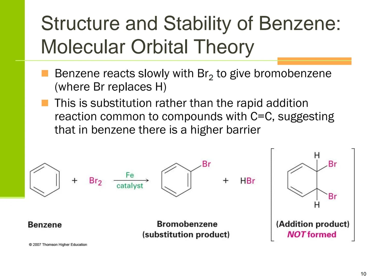 Benzene and Aromaticity Aromatic Compounds
■ Aromatic was used to described some fragrant
compounds in early 19th century
Not correct: later