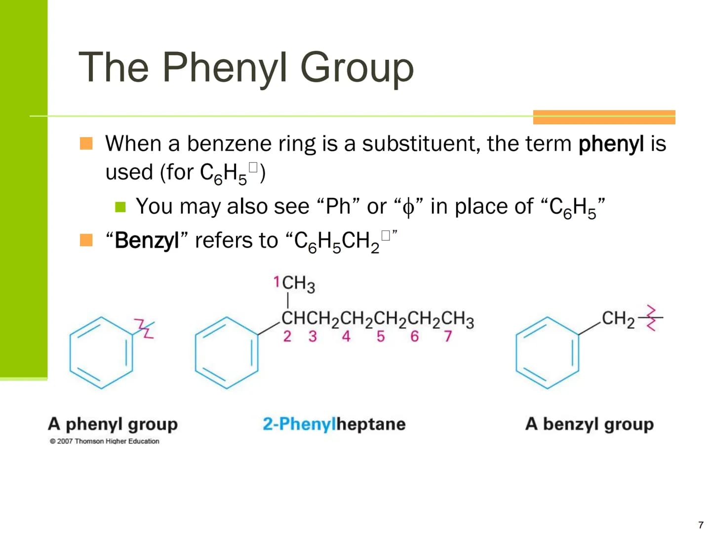 Benzene and Aromaticity Aromatic Compounds
■ Aromatic was used to described some fragrant
compounds in early 19th century
Not correct: later