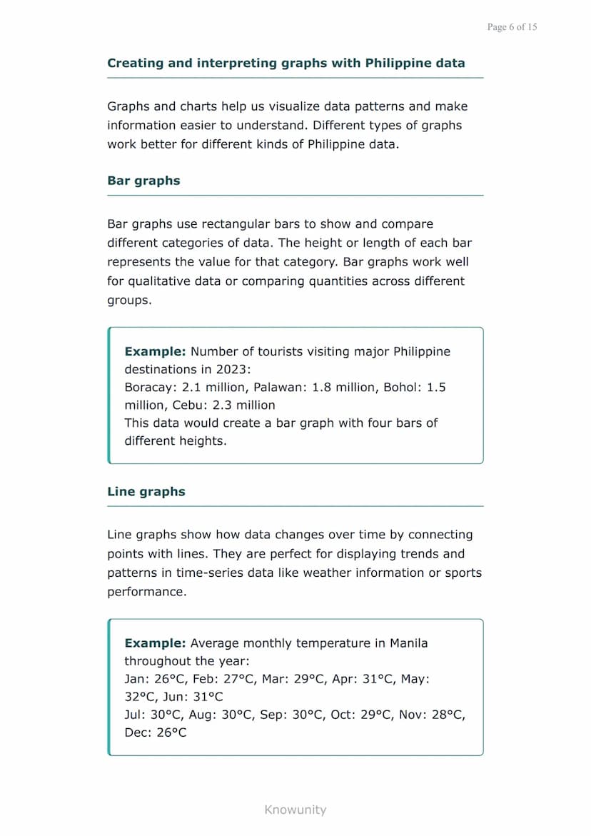Statistics and Probability: Analyzing Philippine Data
Learn to analyze real Philippine data using
statistics and probability
What you will l