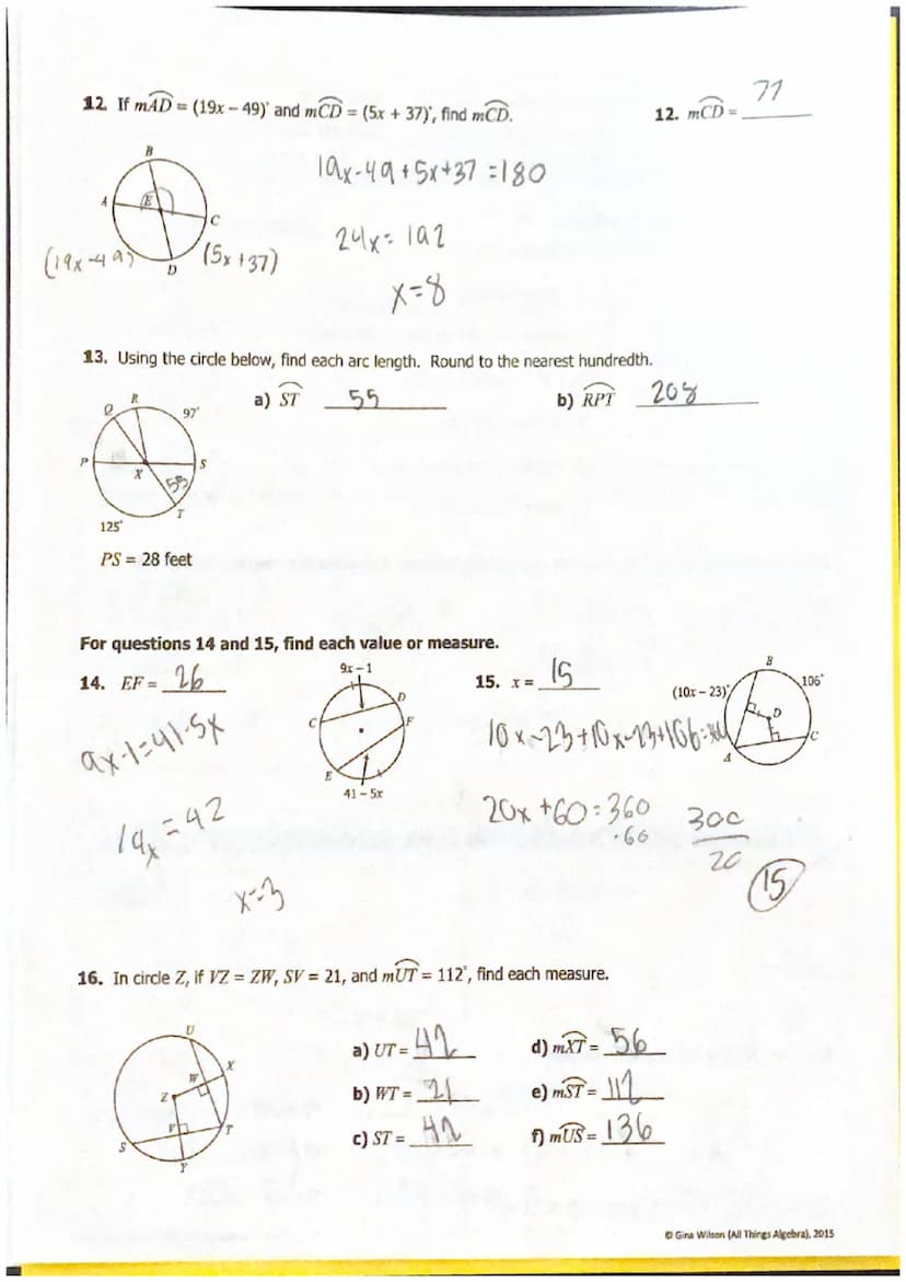 Date: 06/24
Use the circle below for questions 1-7.
8.
18 in
R
153,
N
M
Per: 5¹
Quiz 10-1: Intro to Circles, Central Angles, Arcs, and Chord