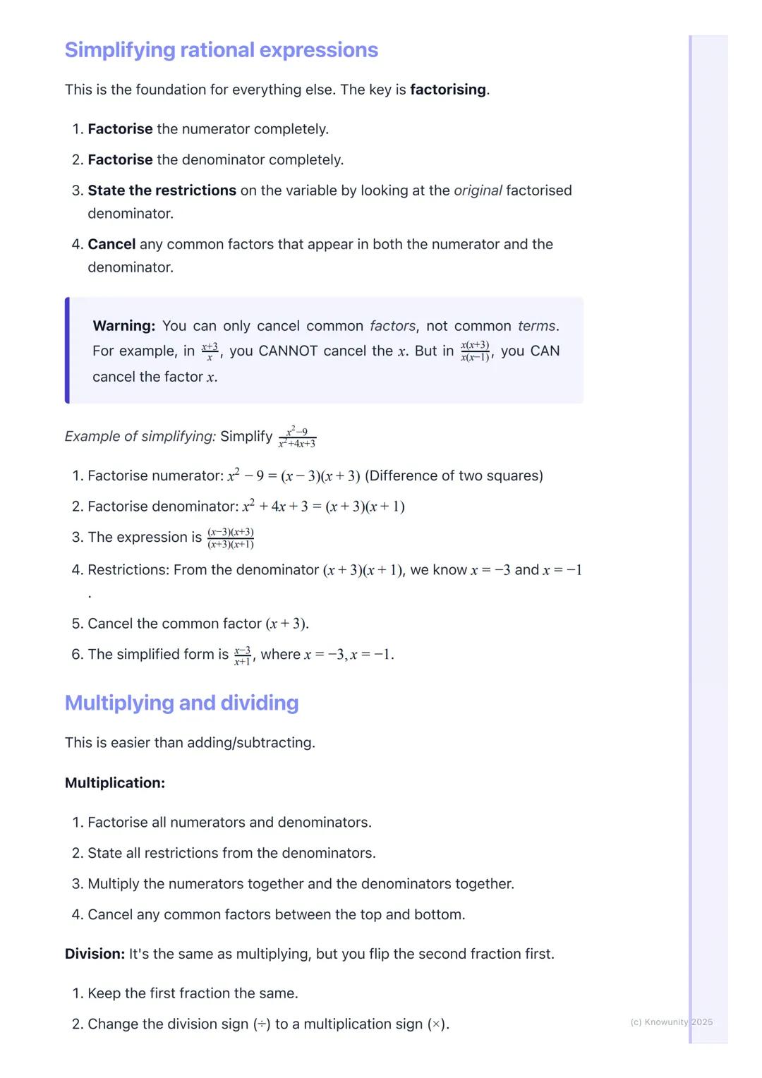 # Rational Expressions

## What are rational expressions?

A rational expression is basically just a fraction where the numerator and the
de