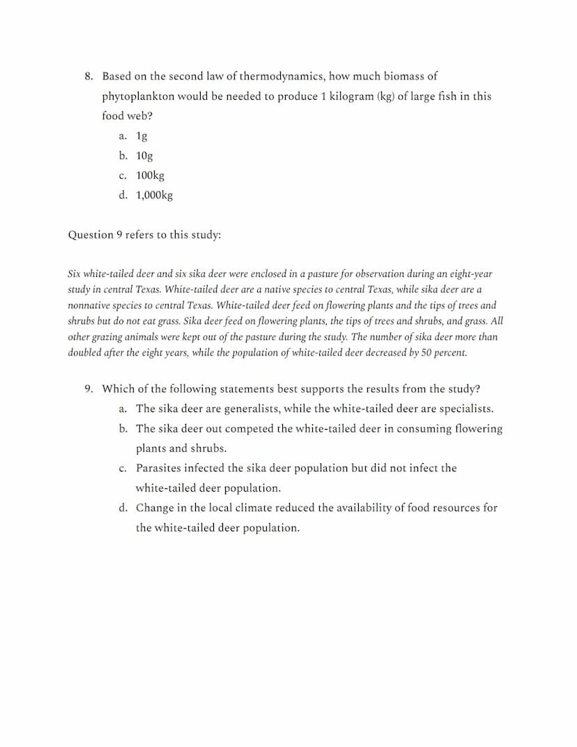 APES Unit 1: Multiple Choice from AP Classroom
Questions 1-3 refer to this diagram:
Bacteria
Nitrates (NO3)
Bacteria
in Soil
Nitrogen Gas (N