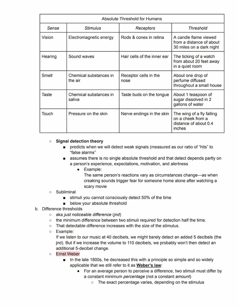 Unit 3 Outline
Sensation & Perception
Module 20 Basic Concepts of of Sensation & Perception
1. Processing sensation & perception
sensation -