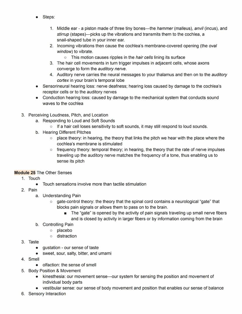 Unit 3 Outline
Sensation & Perception
Module 20 Basic Concepts of of Sensation & Perception
1. Processing sensation & perception
sensation -