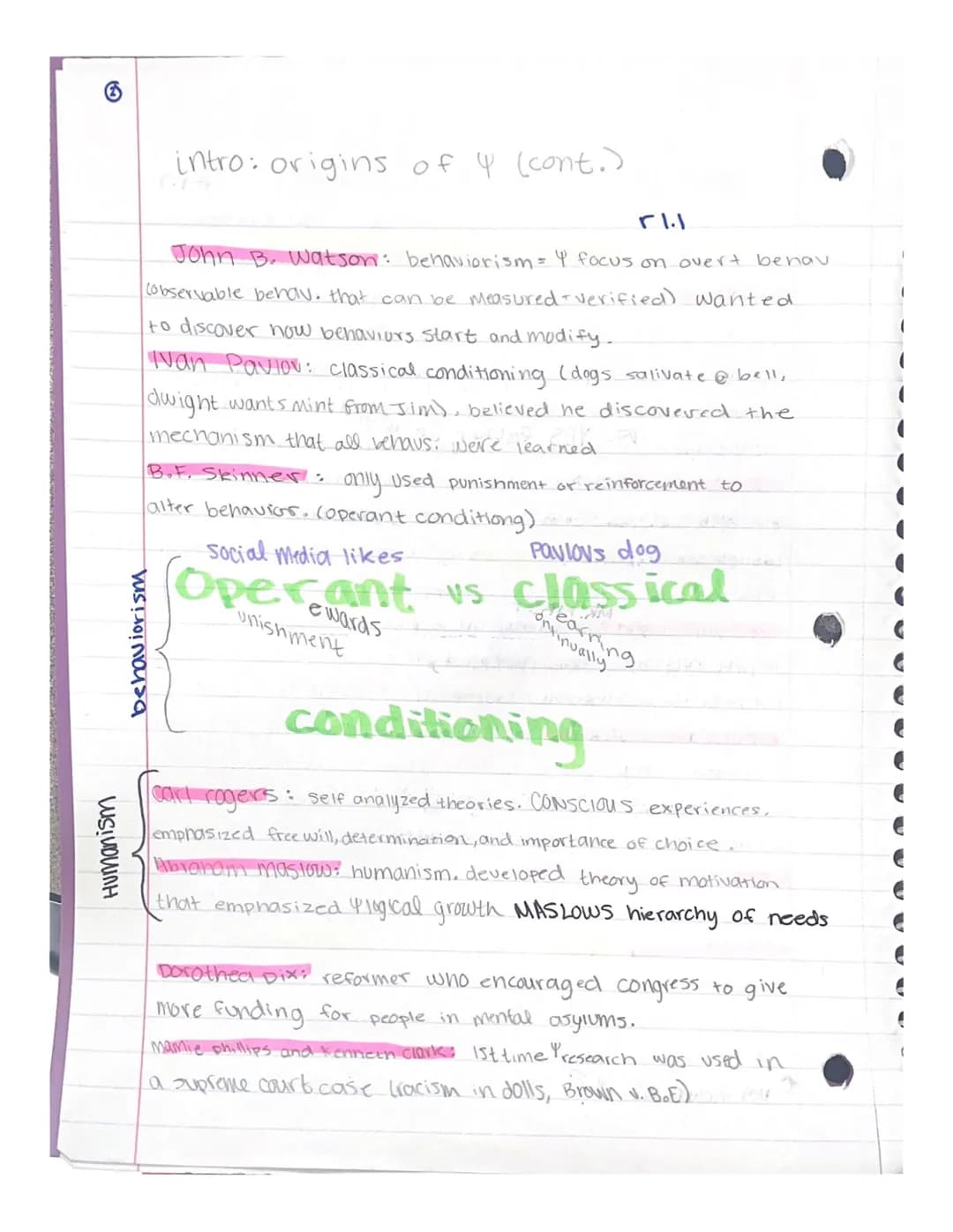 Intro: the origins of
Psychology
rsch = research.
Y = psychology
Y=science of behavior + mental processes
Wilhelm wundt Y=Scientific discipl