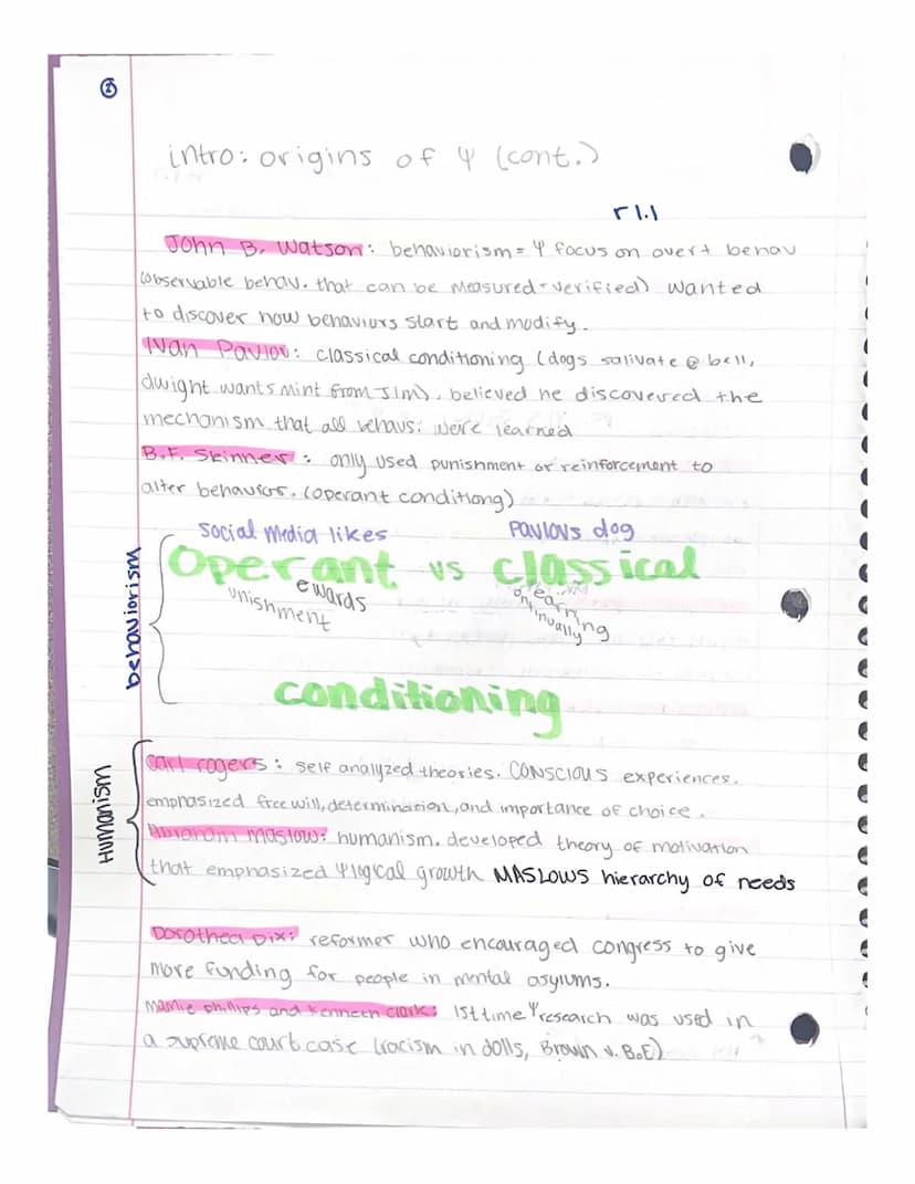 Intro: the origins of
Psychology
rsch = research.
Y = psychology
Y=science of behavior + mental processes
Wilhelm wundt Y=Scientific discipl