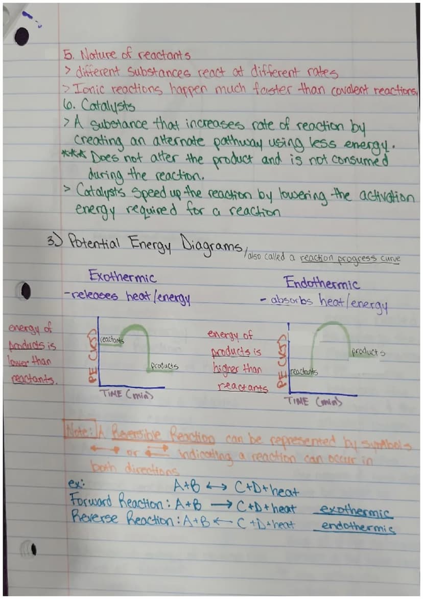 Chem Review Sheet: Kinetics, Thermodynamics, & Equilibrium M.M.
Collision Theory
For a reaction to take place, reactants must collide proper