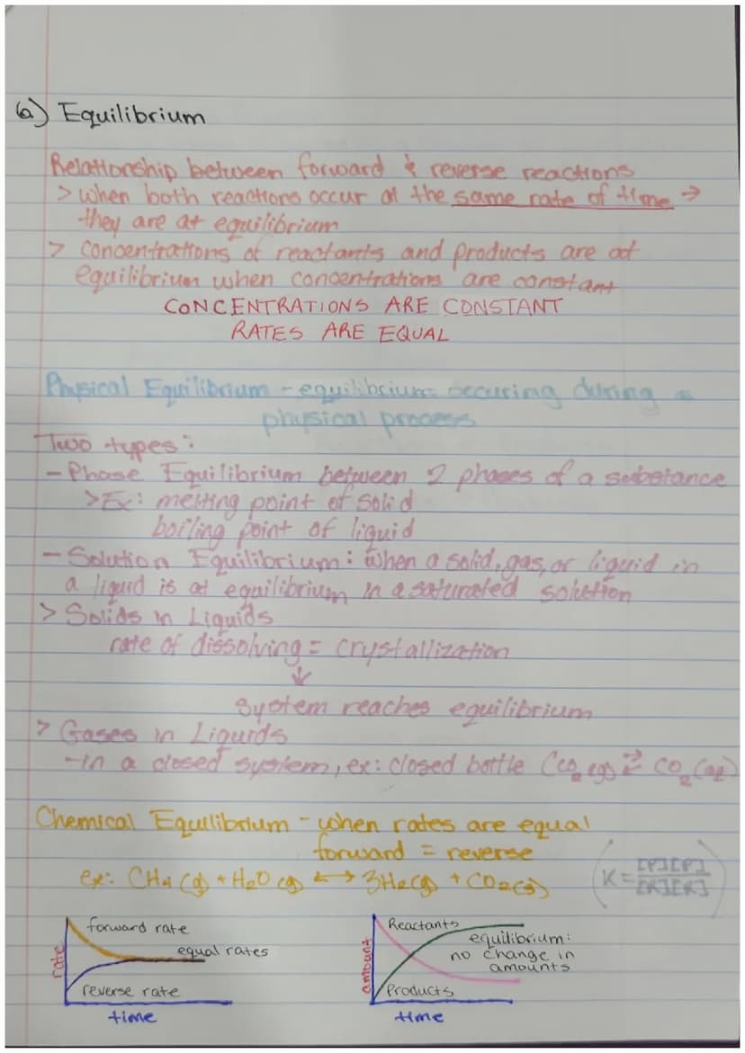Chem Review Sheet: Kinetics, Thermodynamics, & Equilibrium M.M.
Collision Theory
For a reaction to take place, reactants must collide proper