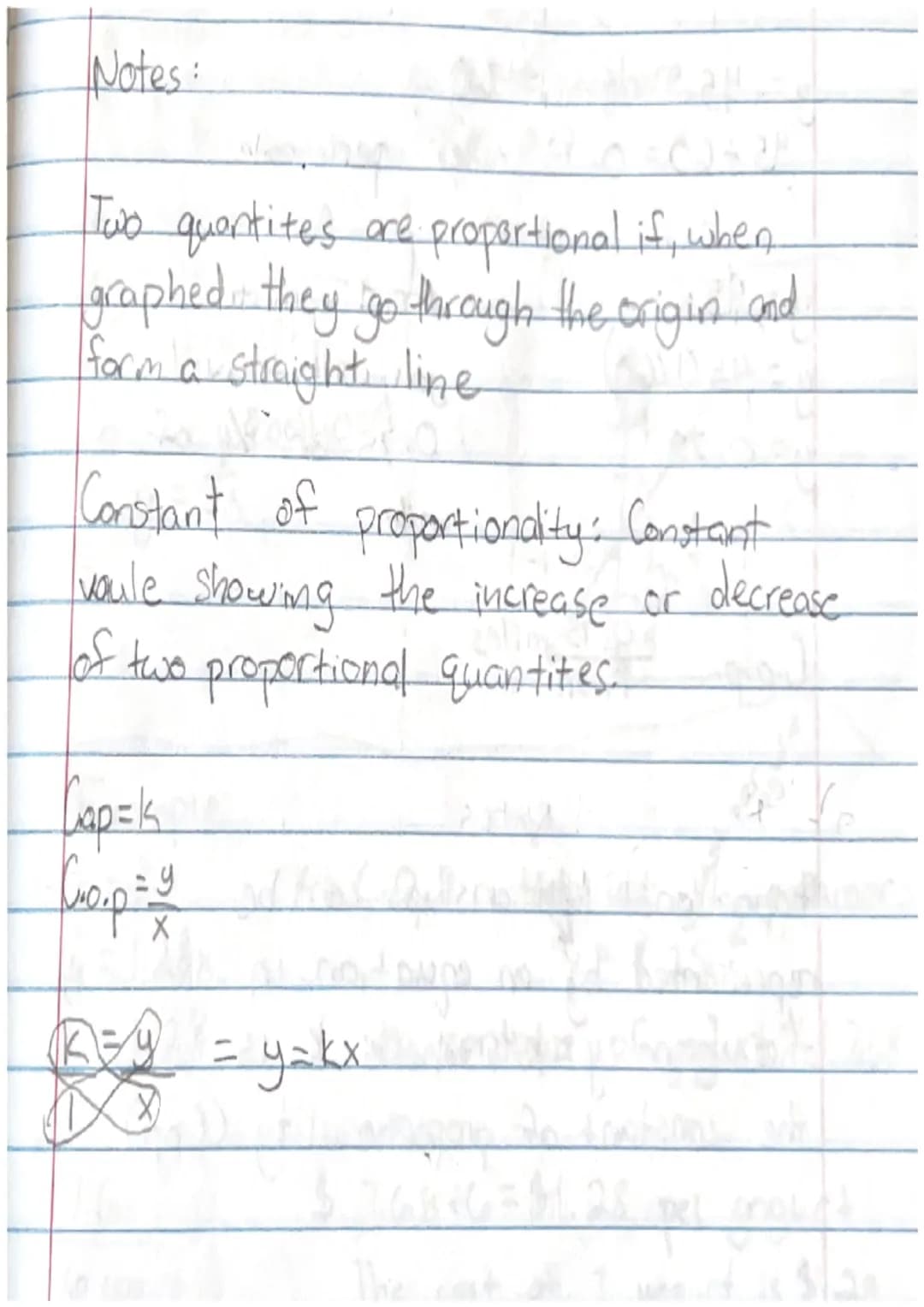 Proportional Relationships & Constant of Proportionality for 7th Grade with Examples