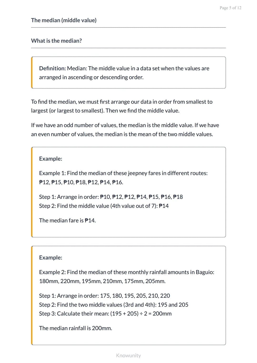 Measures of central tendency: Mean, median, and mode
Learn to calculate and interpret mean, median, and mode
in data sets
What you will lear