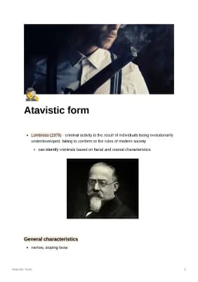 Know Atavistic form revision notes thumbnail