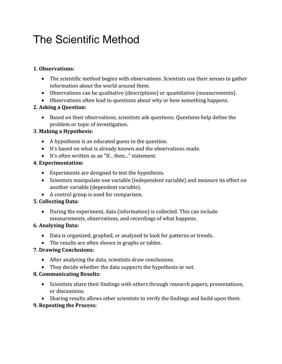 Scientific Method