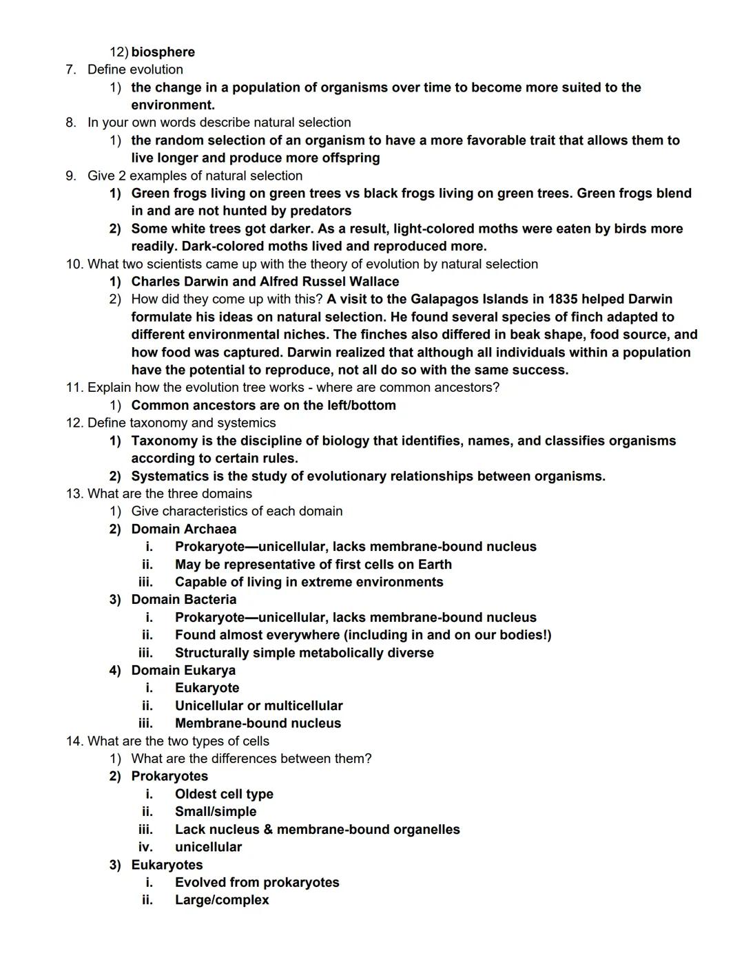 CH 1 A View Of Life
Learning Outcomes
The Characteristics of Life
1. Distinguish among the levels of biological organization.
2. Identify th