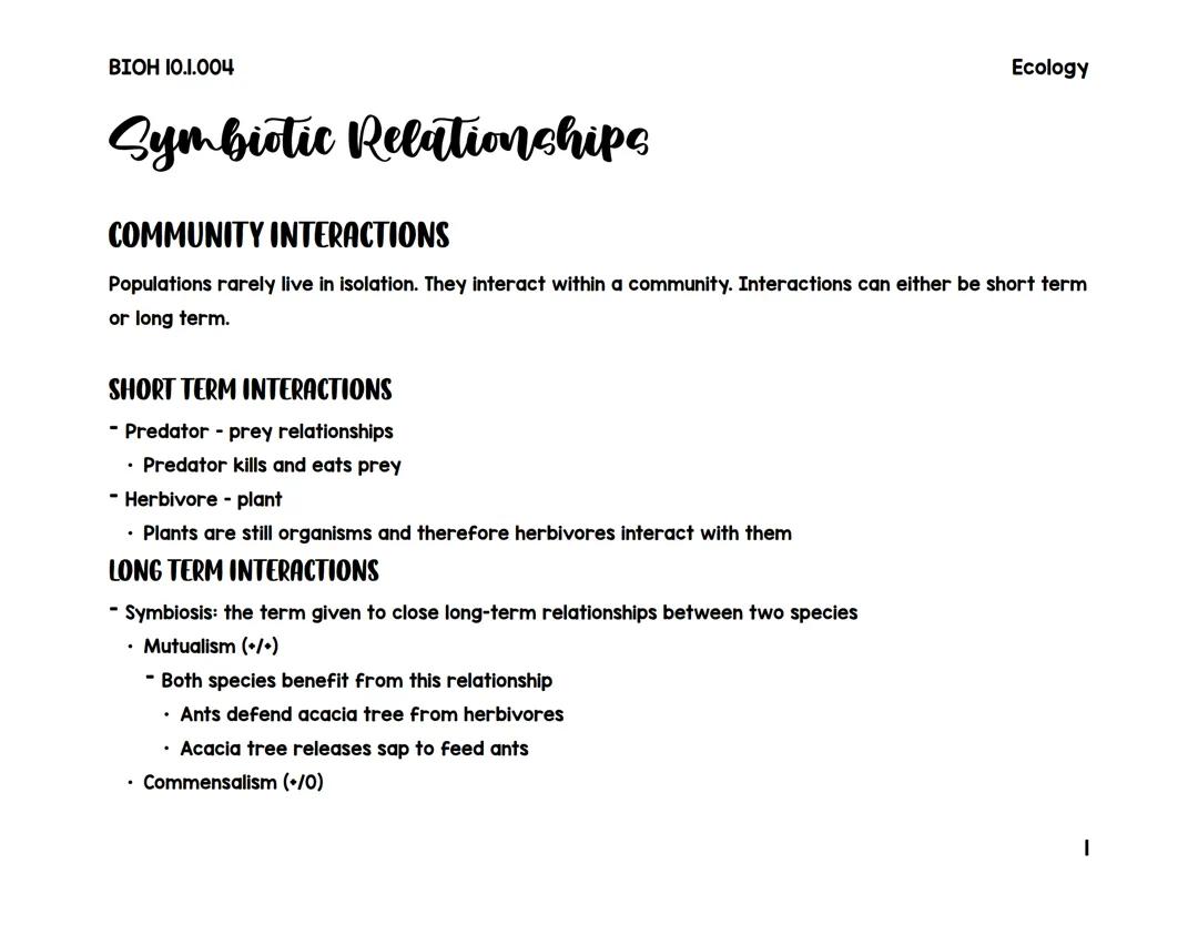 Understanding Symbiotic Relationships in Nature