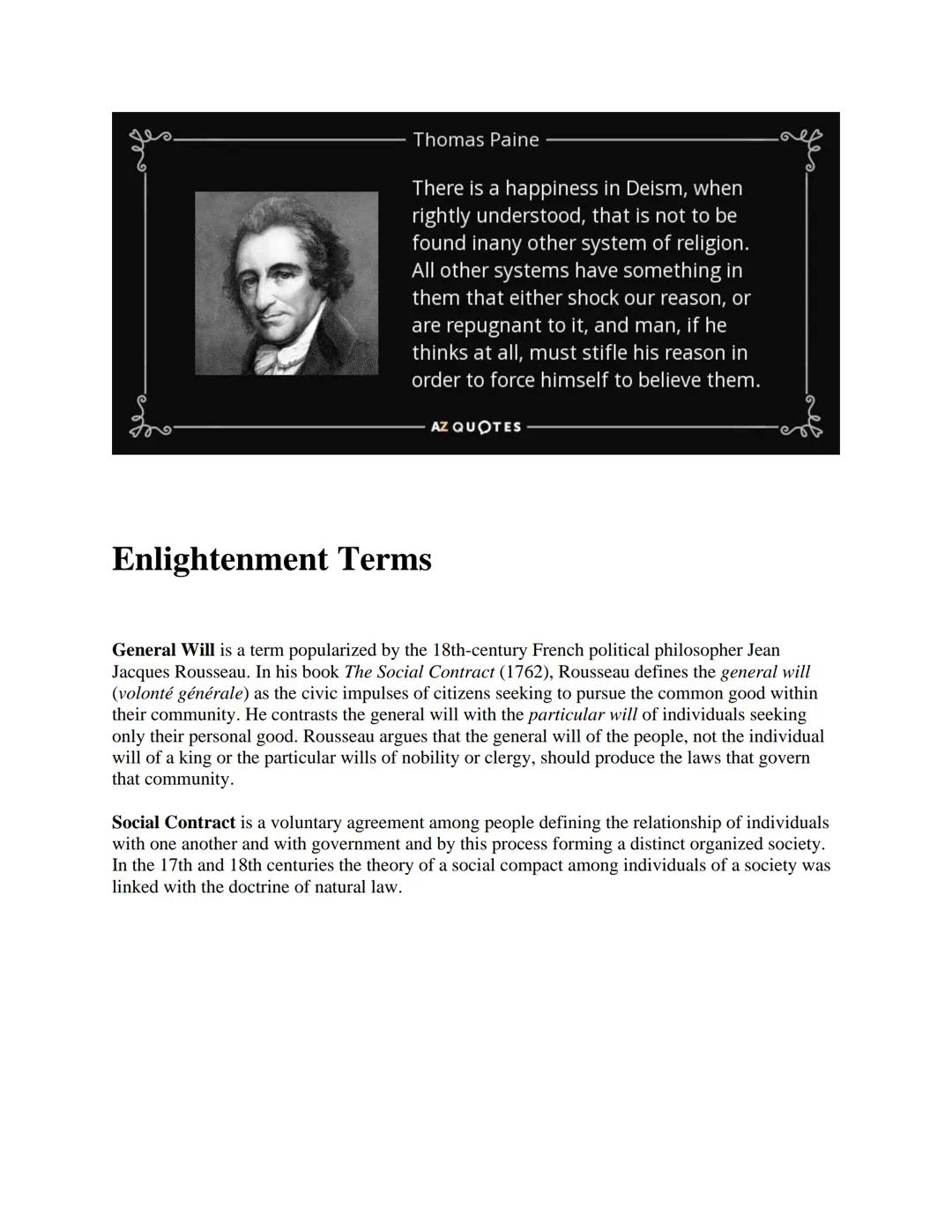 
<p>The Enlightenment brought about new ways of understanding and empiricist approaches to the natural world and human relationships. It als
