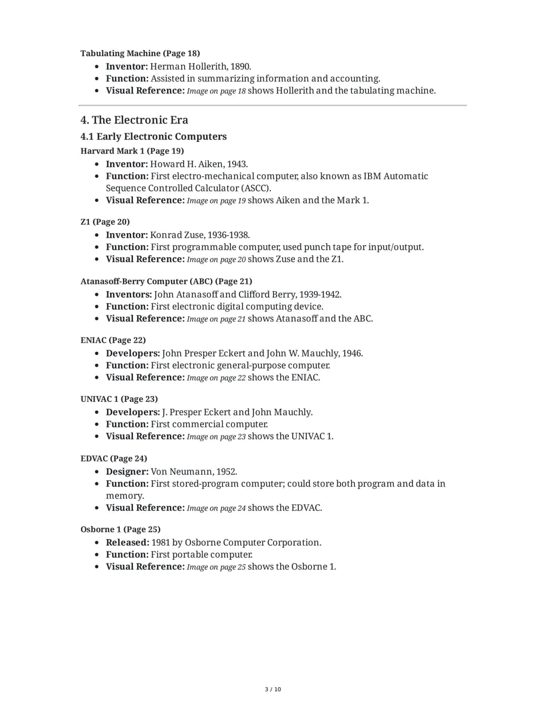 CSCA0101 Computing Basics: History of Computers
1. Introduction
This chapter provides a comprehensive overview of the history of computers, 