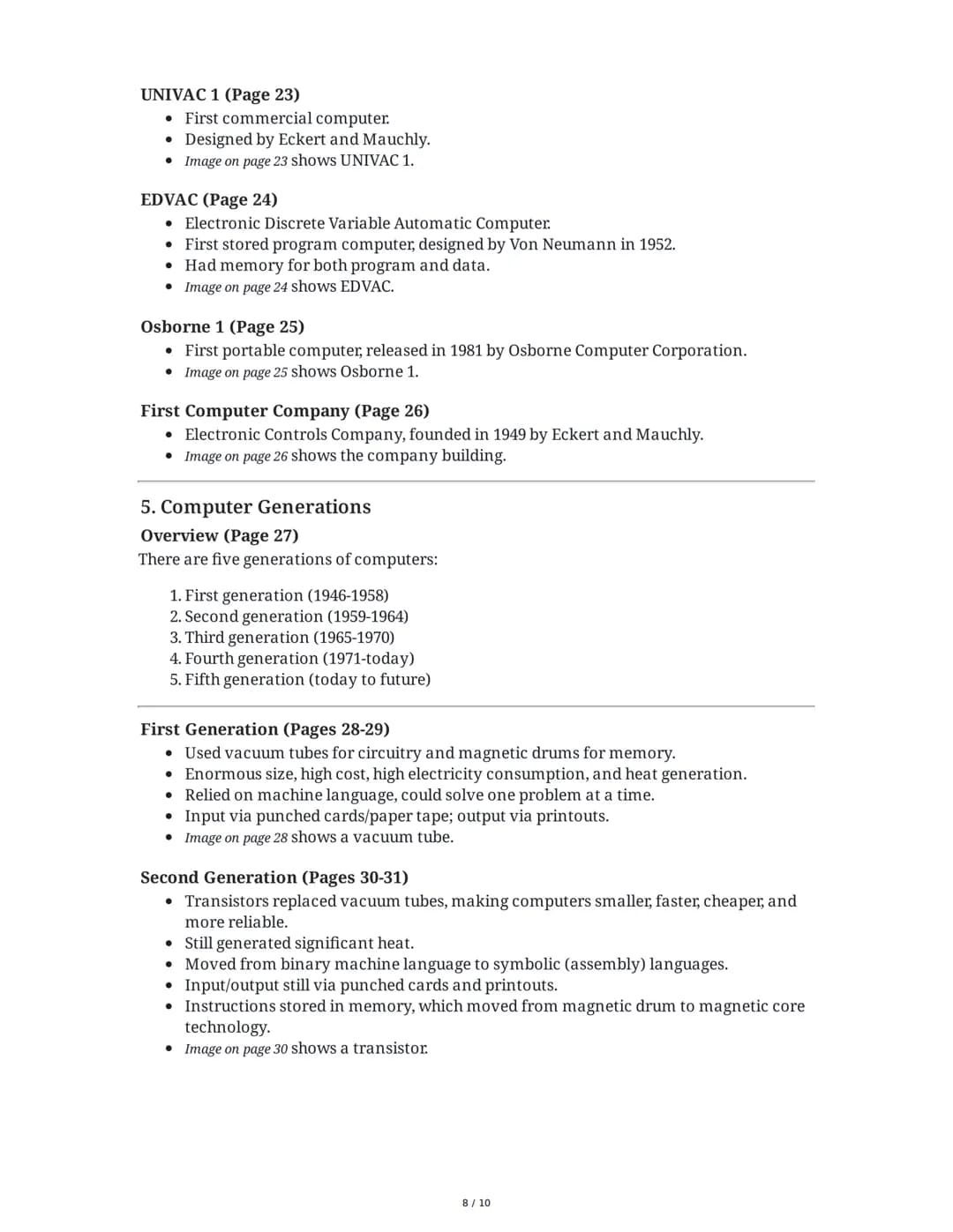 CSCA0101 Computing Basics: History of Computers
1. Introduction
This chapter provides a comprehensive overview of the history of computers, 