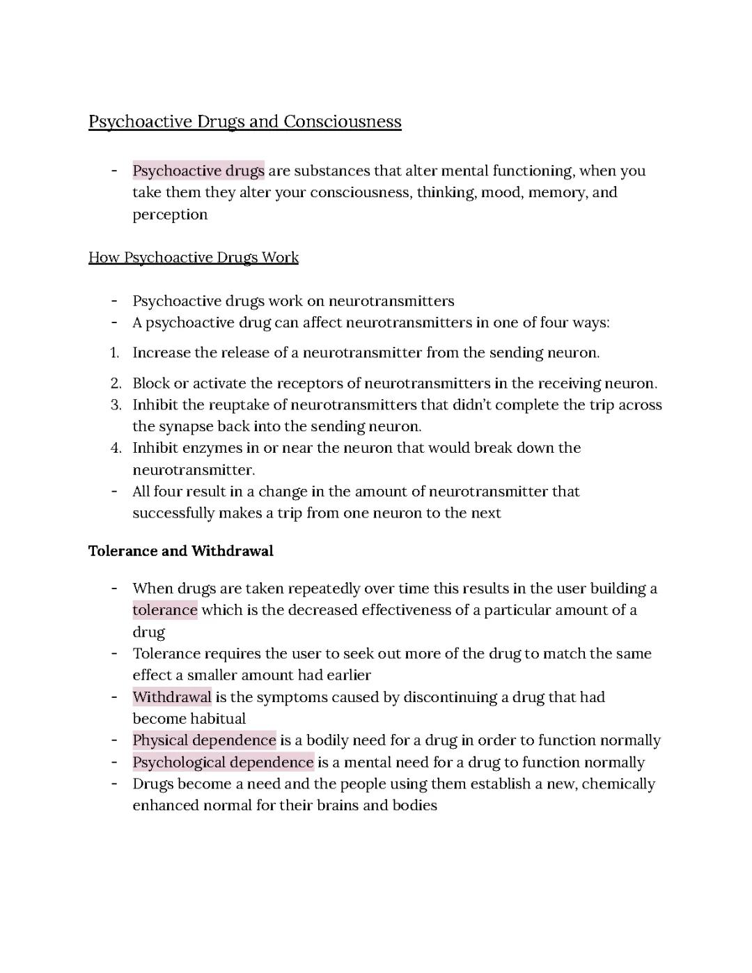 Understanding Psychoactive Drugs and Their Effects on Consciousness