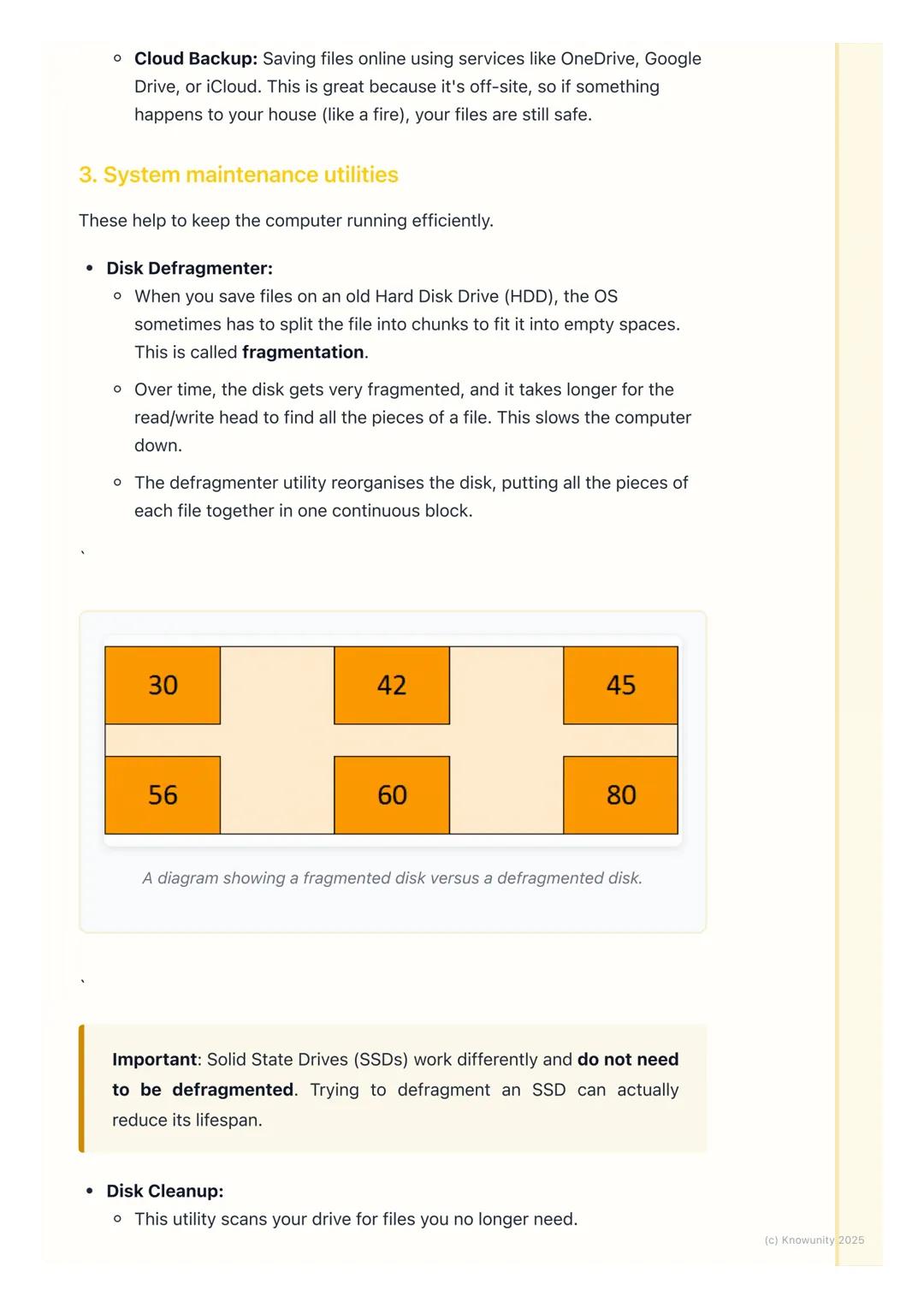 # Utility Software

## What is utility software?

Utility software doesn't let you do fun things like play games or write essays.
Instead, i