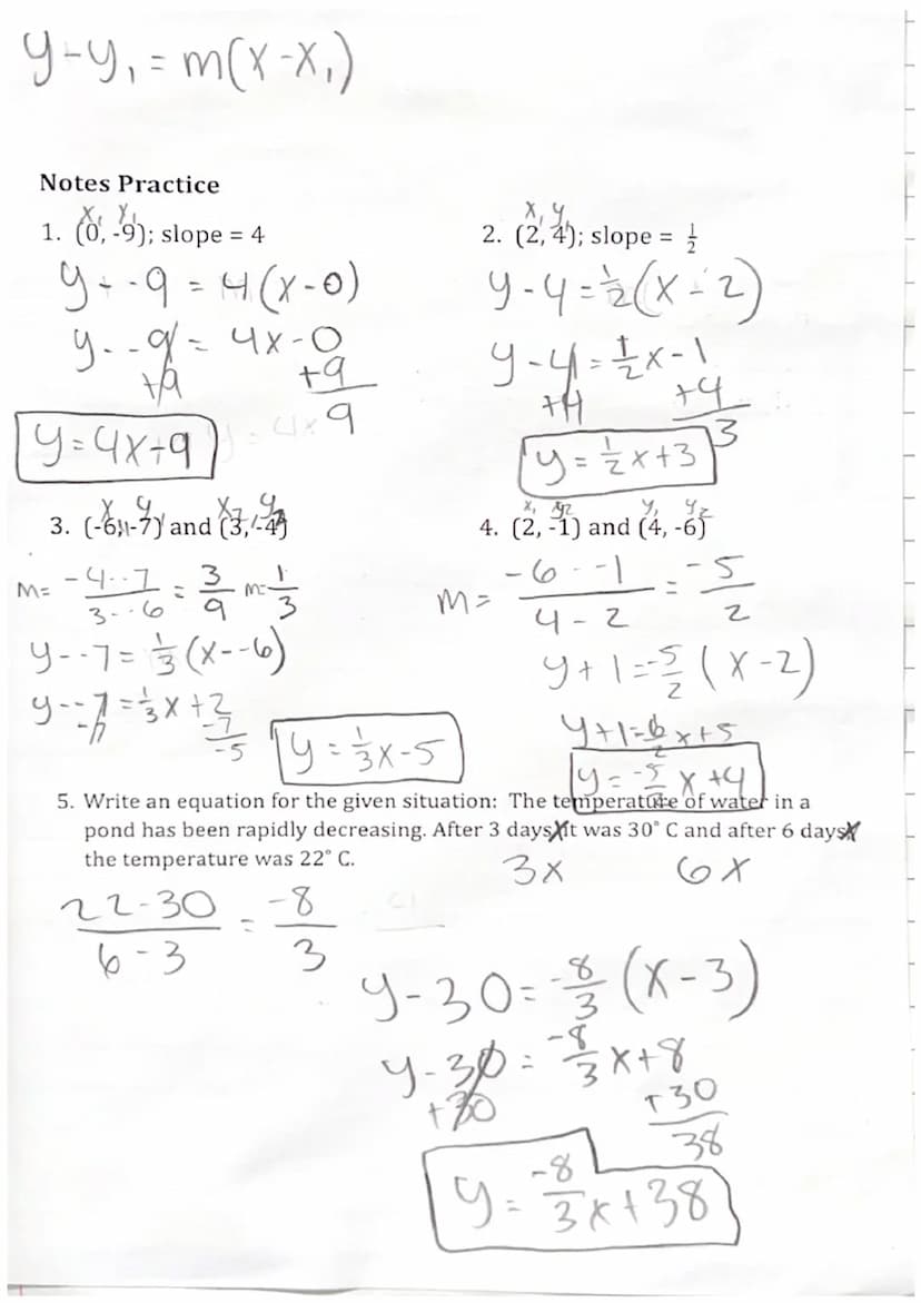 Rate of Change OR Slope
Slope is the ratio
horizontal
rise
run
Rate of
of change
"rise over run"
M=
Example 2:
Example 3:
Finding Slope from