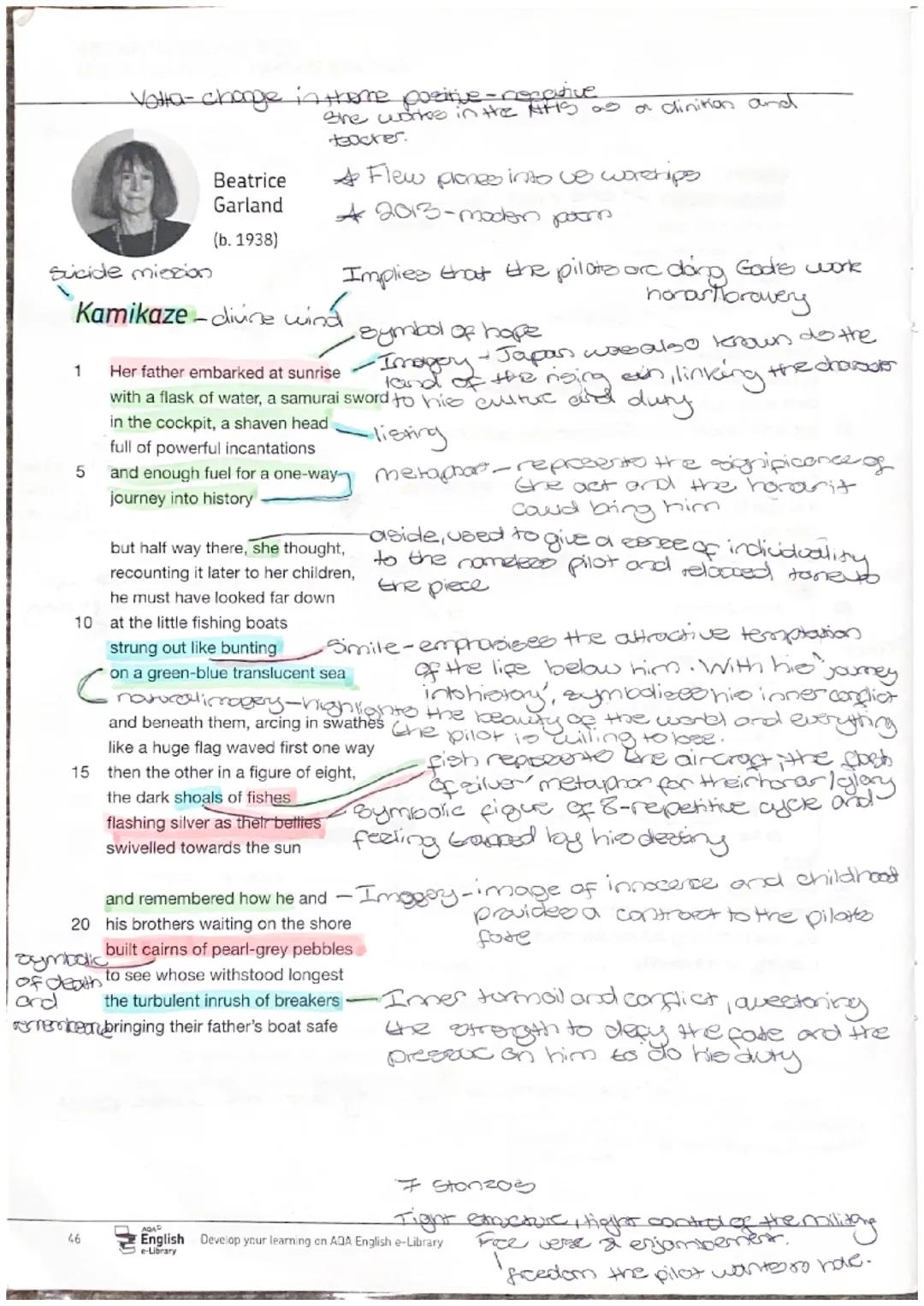 Votta-change in theme positive-negative
Súcide mission
Beatrice
Garland
(b. 1938)
She works in the His as a dinition and
teacher.
Flew prone