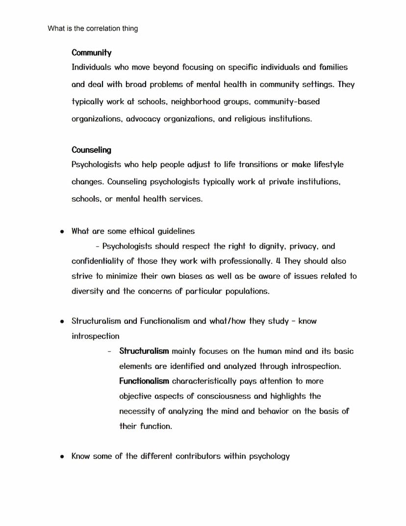 What is the correlation thing
AP Psychology Test Review For Test One
2021 - 40 Multiple Choice
(Finished)
● Name some disadvantages of longi