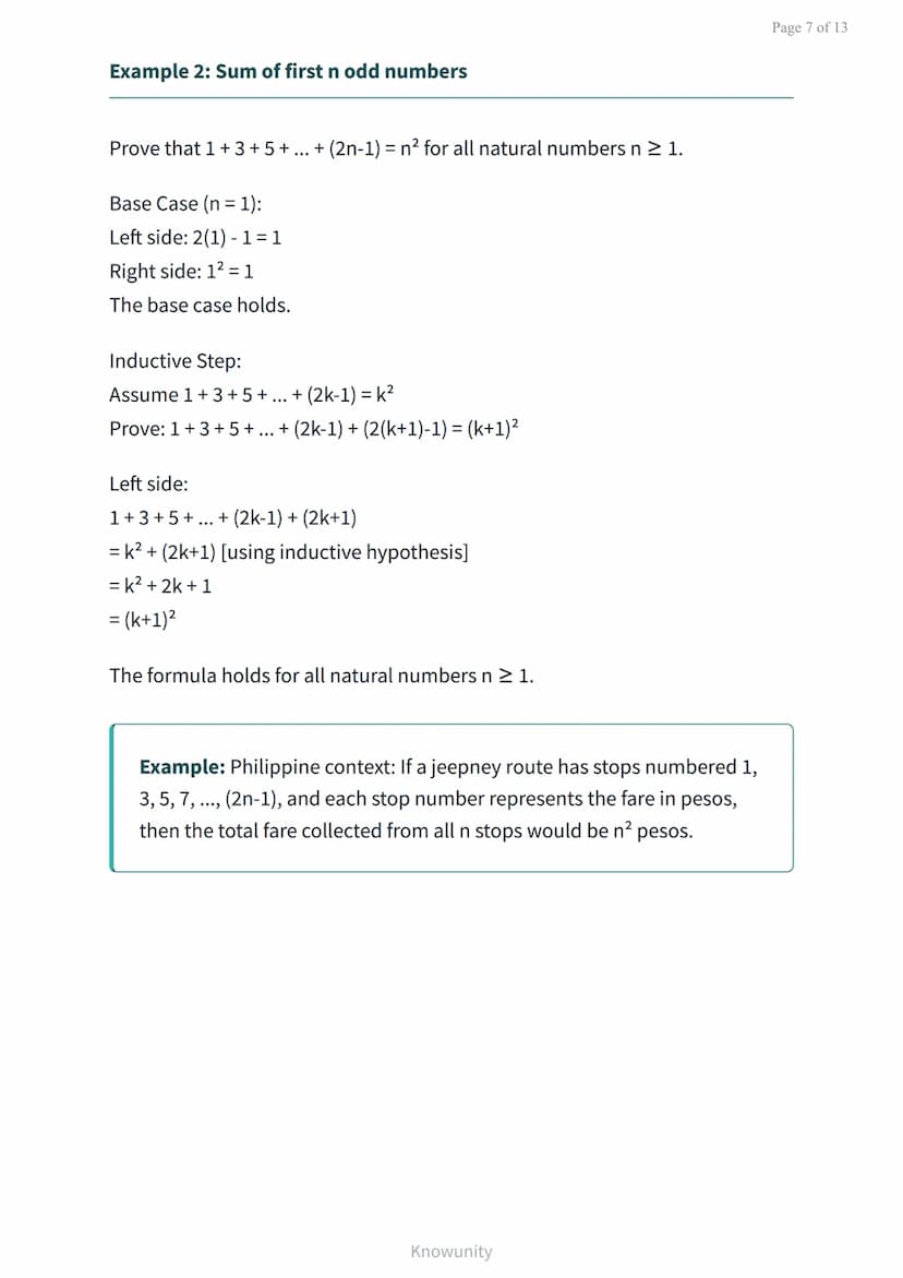 Mathematical induction: Proving statements for all natural numbers
Learn to prove mathematical statements using the
principle of induction
W