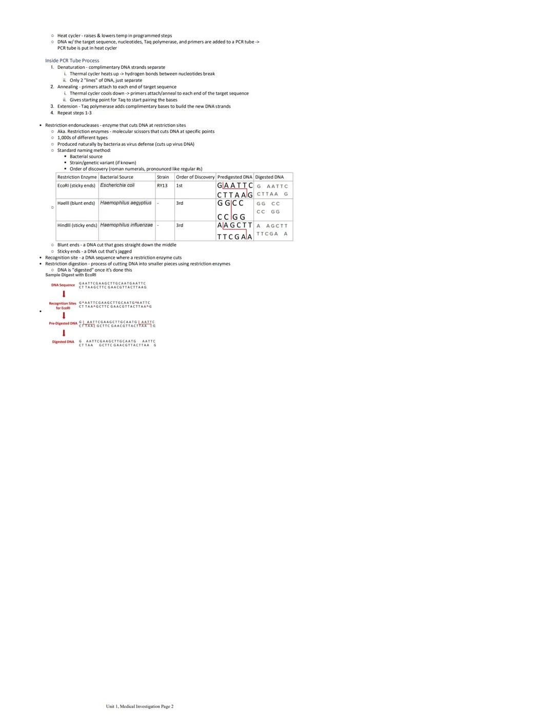 1.1.5 DNA Evidence
Wednesday, September 22, 2021 10:28 AM
Notes
• DNA- Deoxyribonucleic Acid - provides the instructions to build proteins, 