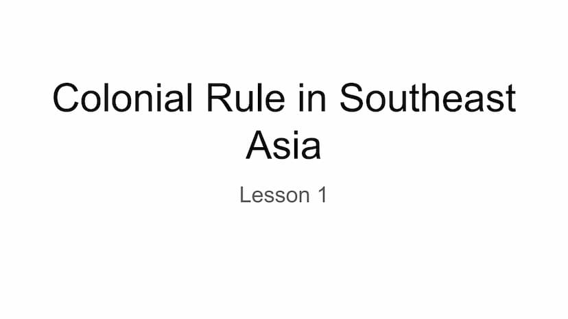 The Reach of Imperialism
1800-1914
Chapter 12 Colonial Rule in Southeast
Asia
Lesson 1 imperialism
The extension of a nation's power over ot
