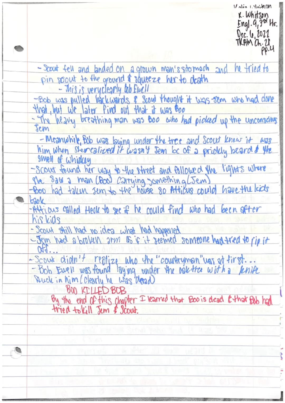 
<p>In chapter 28 of "To Kill a Mockingbird," Jem expresses his skepticism about anyone bothering the Radleys on Halloween night. However, l