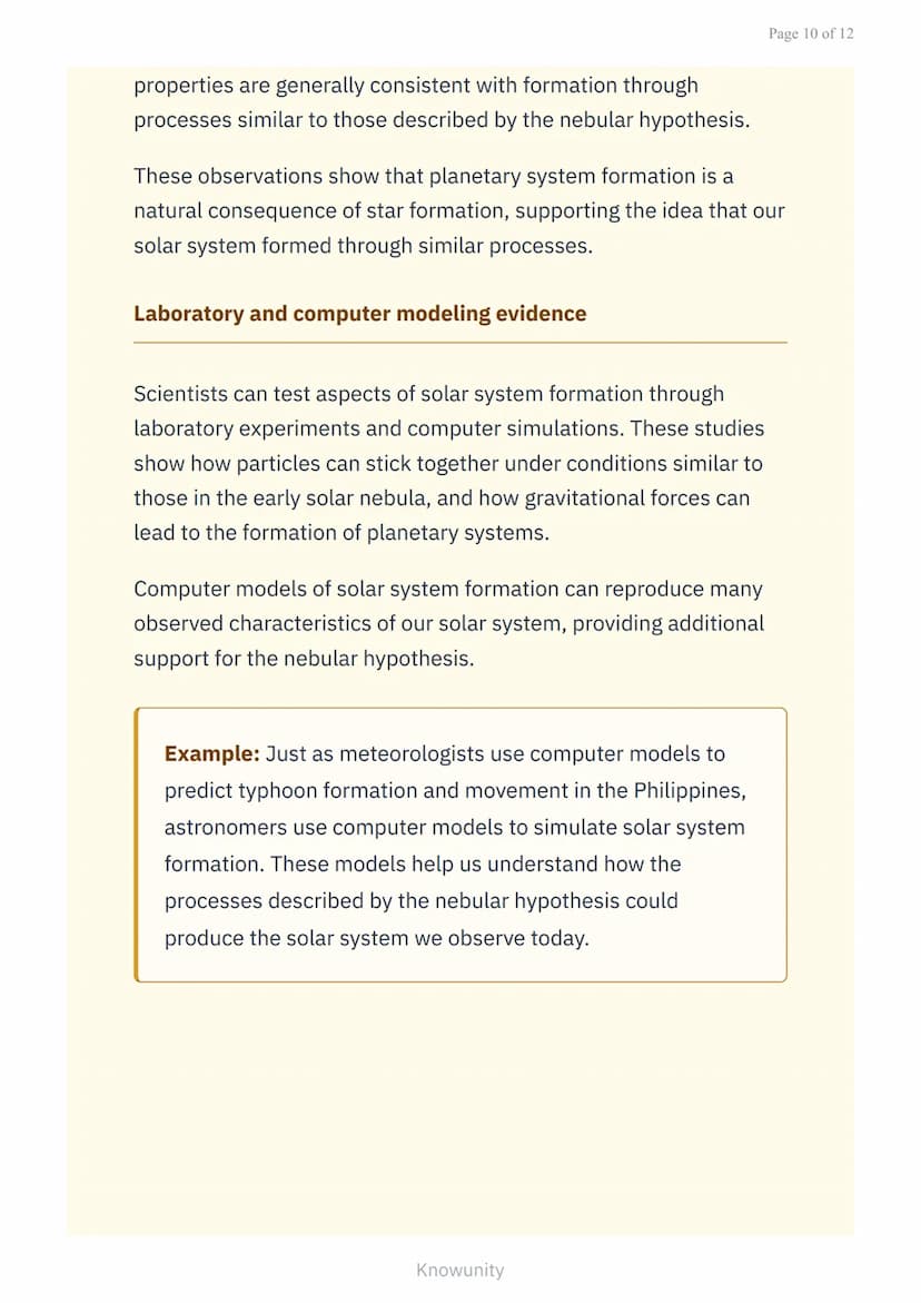# Origin and Structure of the Earth: Theories on the Origin of the
Solar System

Understanding how our solar system formed
through major sci