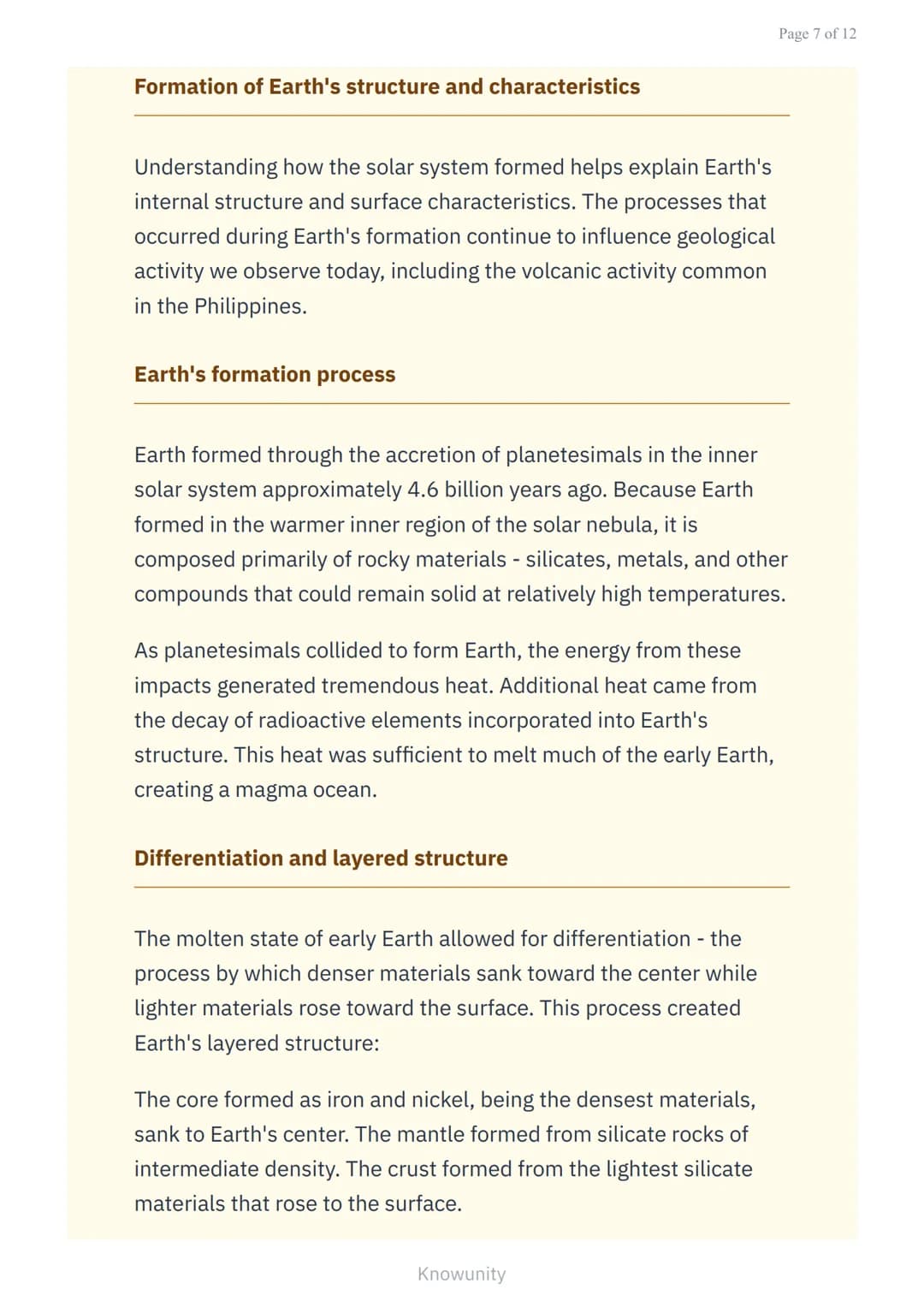 # Origin and Structure of the Earth: Theories on the Origin of the
Solar System

Understanding how our solar system formed
through major sci