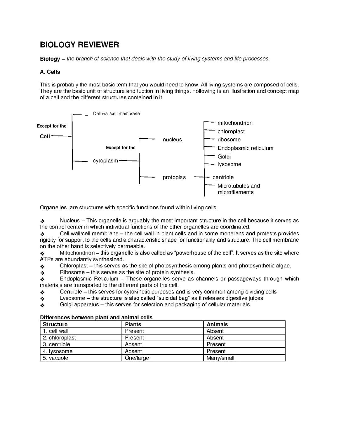 Free Basic Biology Reviewer: Answers, Quizlet, and More!