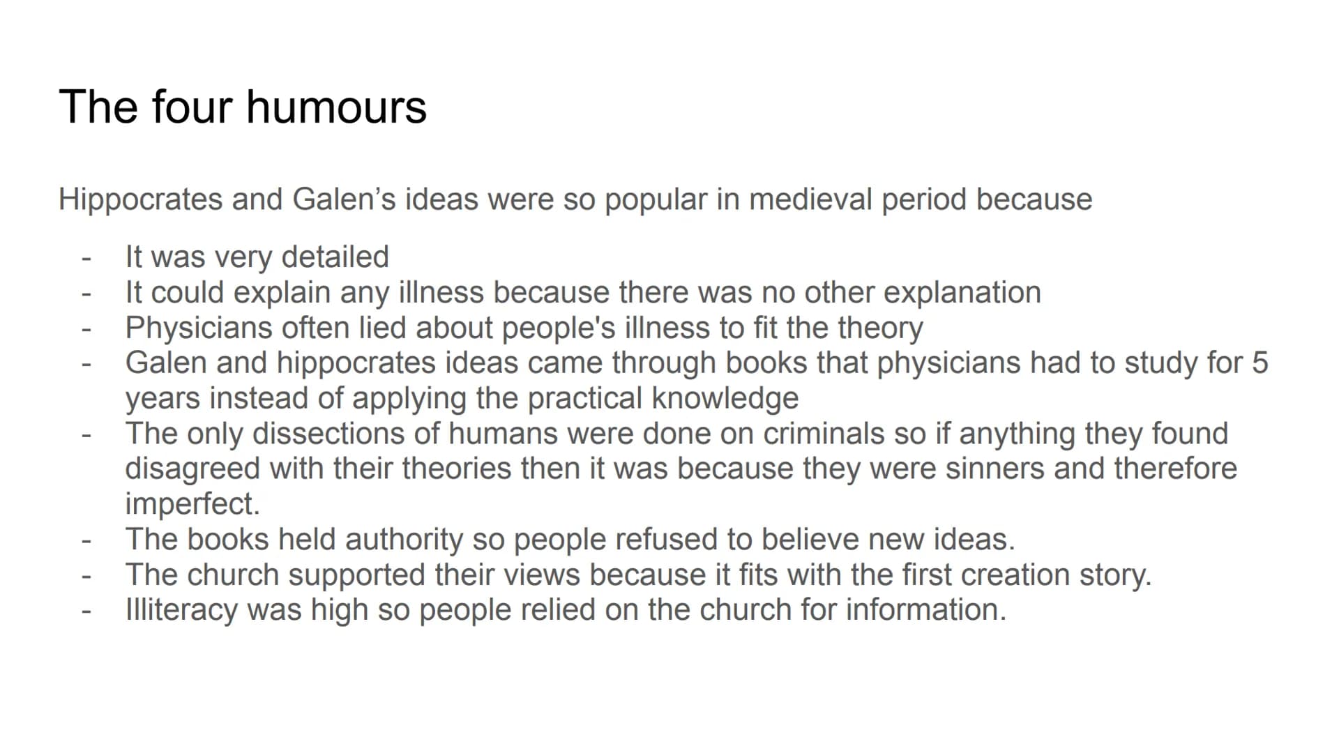 MEDICINE THROUGH TIME.
1250-1500 (13th to 16th
century)
C
02 CAUSES OF DISEASE
-
Religious
Supernatural
Rational Religious causes of disease